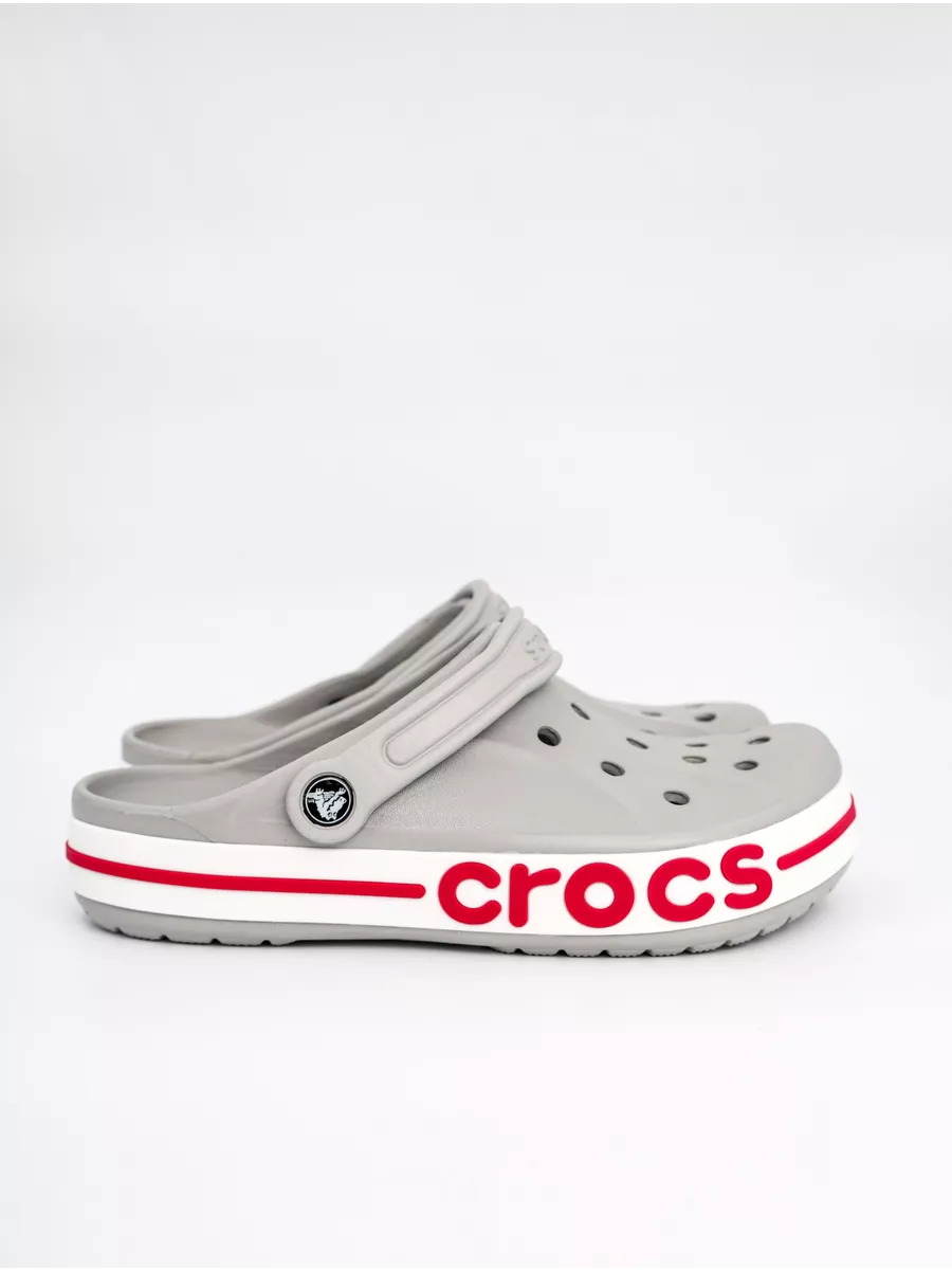 Dép Crocs Xám Đỏ
