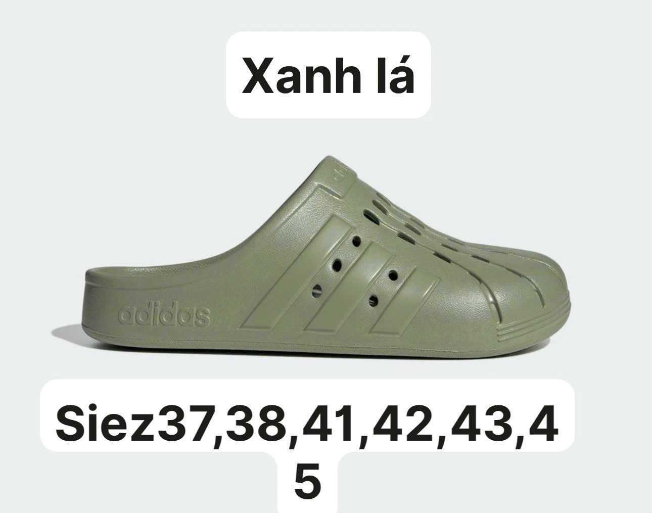 Dép Clog Nữ Adidas Adifom Superstar Mule – Xanh Lá