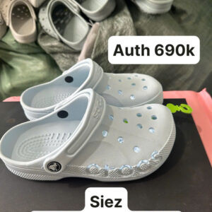 Dép Crocs Bayza Clog - Xám Bạc