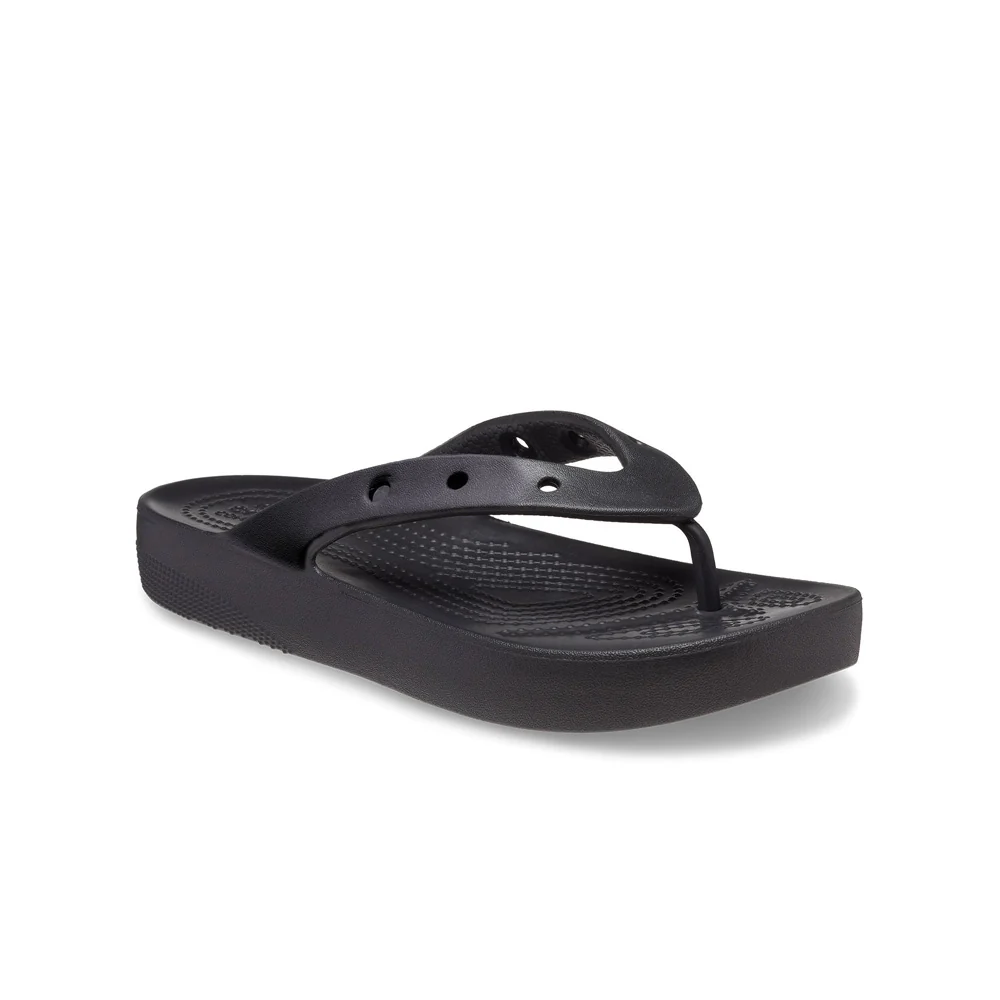 Dép Xỏ Ngón Nữ Crocs Platform Classic - Black