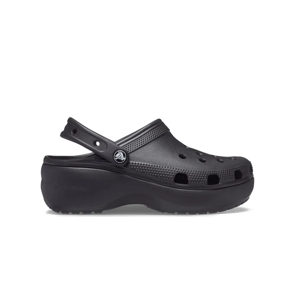 Giày Clog Nữ Crocs Platform Classic Black Đen Cổ Điển